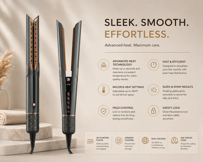MATA 3-in-1 Hair Dryer Brush | Hot Air Styler, Hair Straightener & Curling Comb