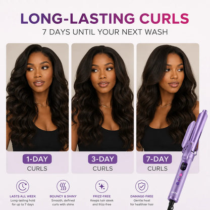 MATA Mini Ceramic Hair Curler | Portable Curling Iron for Smooth, Long-Lasting Curls
