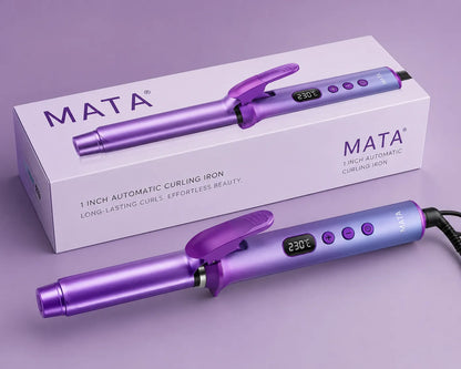 MATA Mini Ceramic Hair Curler | Portable Curling Iron for Smooth, Long-Lasting Curls