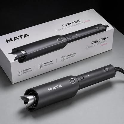 MATA Automatic Ionic Hair Curler | Tourmaline Ceramic Auto Curling Iron for Effortless Curls