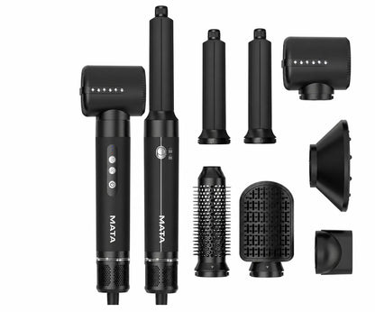 MATA 7-in-1 Hot Air Styler & Automatic Curling Wand | Hair Dryer, Curler, Straightener & Volumizer