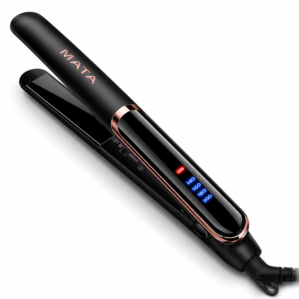 MATA 2-in-1 LED Hair Straightener & Curler | Ceramic Flat Iron for Wet & Dry Hair