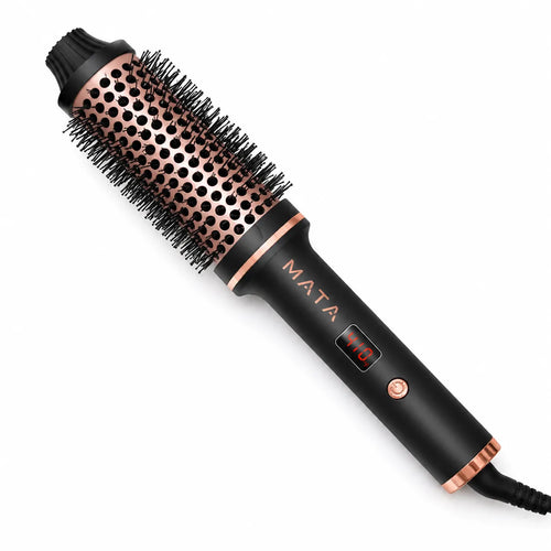 MATA Hot Air Hair Styling Brush | 3-in-1 Hair Dryer, Straightener & Volumizing Brush with Negative Ion Technology