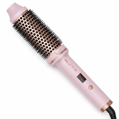 MATA Hot Air Hair Styling Brush | 3-in-1 Hair Dryer, Straightener & Volumizing Brush with Negative Ion Technology