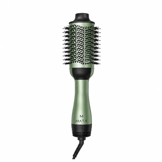 MATA Tourmaline Ceramic Hot Air Styling Brush | Hair Straightener & Volumizing Brush for Wet & Dry Hair