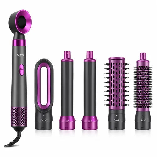 MATA 5-in-1 hair styler with interchangeable styling attachments