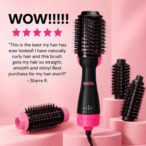 MATA 2-in-1 Hot Air Brush | Hair Dryer & Volumizer Brush