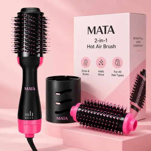 MATA 2-in-1 Hot Air Brush | Hair Dryer & Volumizer Brush