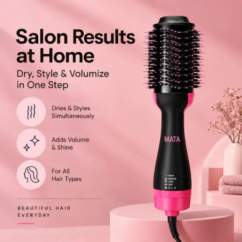 MATA 2-in-1 Hot Air Brush | Hair Dryer & Volumizer Brush