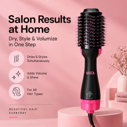 MATA 2-in-1 Hot Air Brush | Hair Dryer & Volumizer Brush