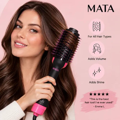 MATA 2-in-1 Hot Air Brush | Hair Dryer & Volumizer Brush