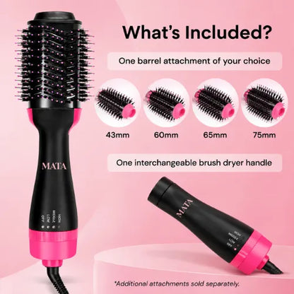 MATA 2-in-1 Hot Air Brush | Hair Dryer & Volumizer Brush
