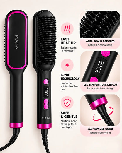 MATA Ionic Hair Straightening Brush